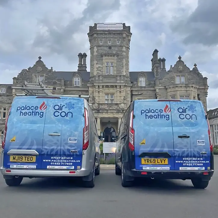 Palace Heating Vans at Preston Hall Maidstone